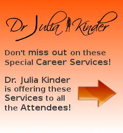 Dr. Julia Kinder - Physician Career Transitioning Consultant - Offering Various Career Transition Services at the 11th Annual Non-Clinical Careers Conference